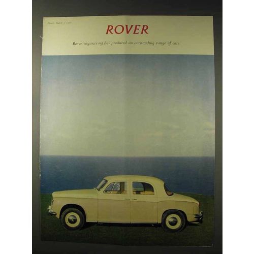 1958 Rover Car Ad - Outstanding Range of Cars