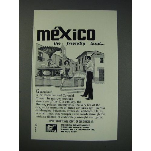 1963 Mexican Government Tourism Department Ad