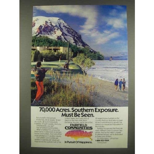 1985 Fairfield Communities Ad - 70,000 acres. Southern Exposure. Must be seen.