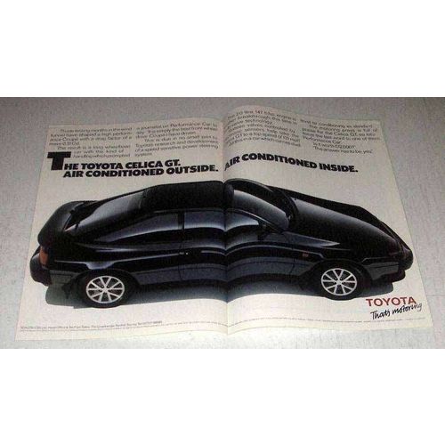1986 Toyota Celica GT Car Ad - Air Conditioned Outside