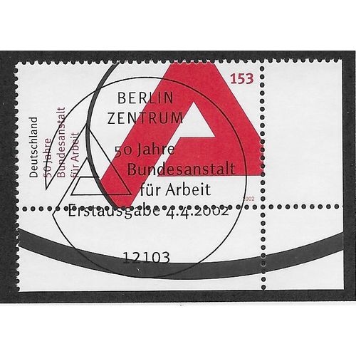 GER 2002 €1.53 '50TH ANN OF FEDERAL EMPLOYMENT SERVICES' FINE USED (EBID59-460)
