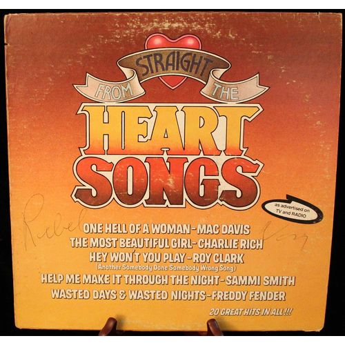 TVLP #76002 "Straight From The Heart Songs" stereo LP various artists - 20 hits!
