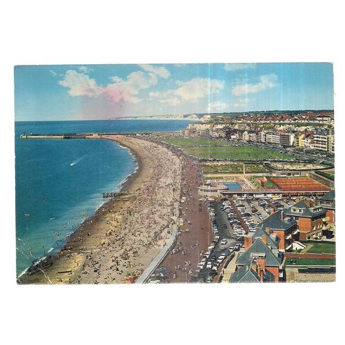 DIEPPE, FRANCE unused vintage postcard 1973 postmark =