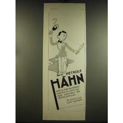 1934 Petrole Hahn Advertisement - in French