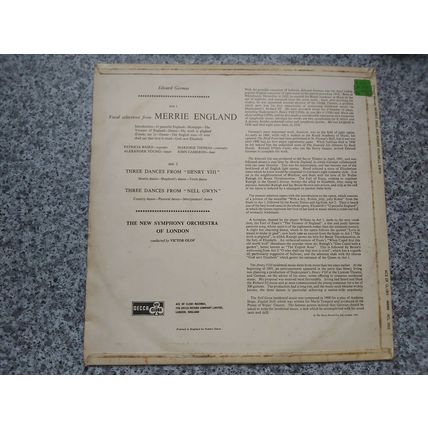 Edward German ‎– Merrie England / Henry VIII / Nell Gwyn