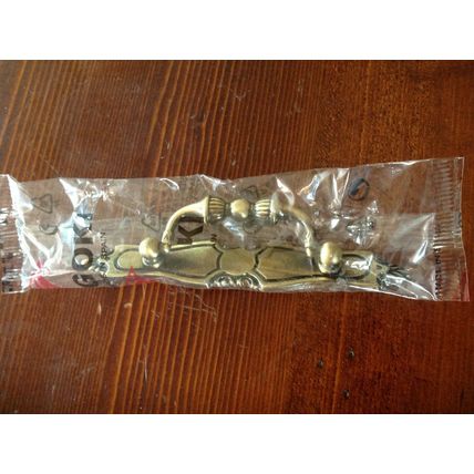 2 Egoki Colour Antique Brass Cupboard Cabinet Drawer Pull Handles Length 120mm
