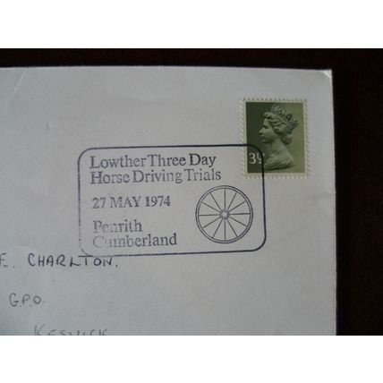 1974 GB Lowther Three Day Horse Driving Trials illustrated cover special event