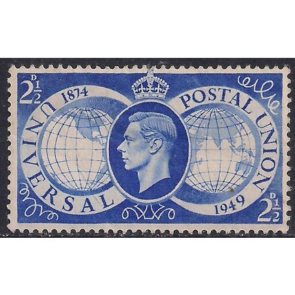 GB 1949 KGV1 2 1/2d Universal Postal Union MM SG 499 ( J975 )