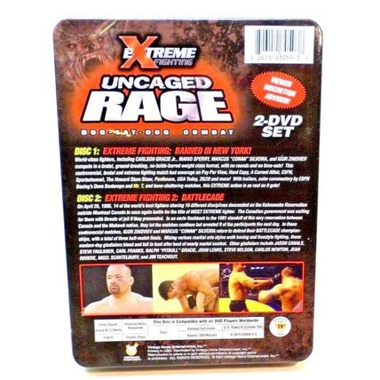 Extreme Fighting Uncaged w/ Metal Tin (2 DISC SET) Dog Eat Dog Combat (L10)