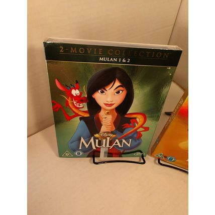 Mulan 2 Movies Collection + Beauty and the Beast (Blu-ray) RARE Slipcovers-NEW