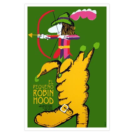 Movie Poster for"Little Robin HOOD" For Children decorative room design.Spanish.