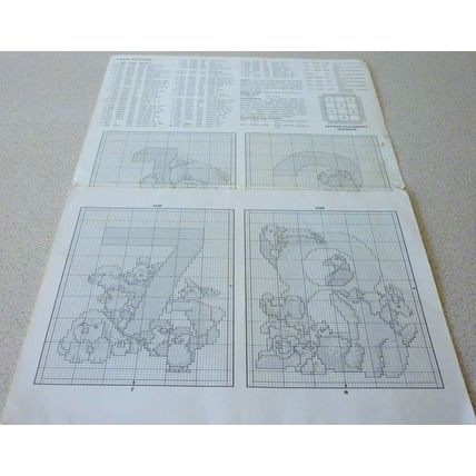 Learn to Count Cross Stitch Charts Mike Vickery Animals 1-9 Just Cross Stitch