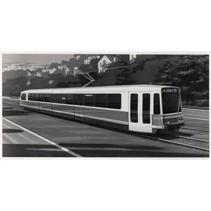 N Judah Street San Fransisco Transport Tram Large 1970s Press Photo