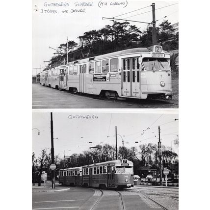 ASEA Gothenburg Sweden Eketragatan 1970s Tram 2x Press Photo