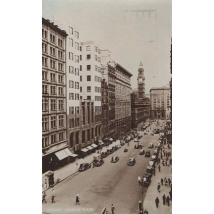 Sydney Martin Place On Board Orient Line Ship Australia Postcard