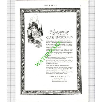 Lord & Burnham Irvington Frigidaire Harry P Braisted Connecticut - 1926 Advert