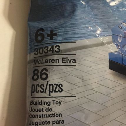 New Official McLaren Elva Car Lego Mini Set Polybag