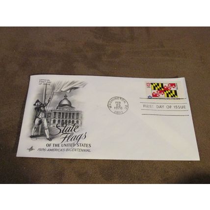 1976 USA / United States FDC Cover -American State Flags series - Maryland