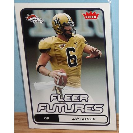 2006 Fleer JAY CUTLER (Vanderbilt/Broncos) Fleer Futures Rookie Card #146