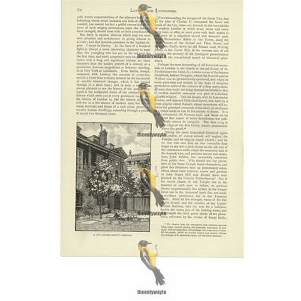 City Corner, Christ's Hospital, London, Book Illustration (Print), 1886