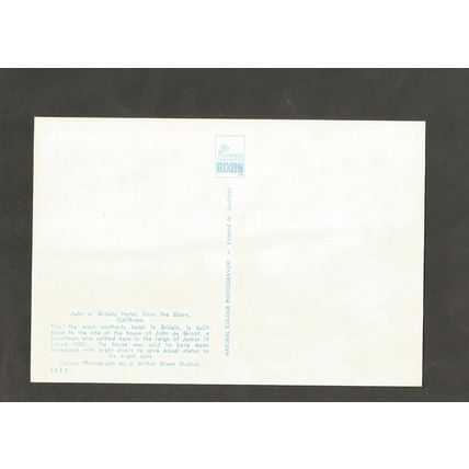 Postcard Scotland Caithness John o Groats hotel