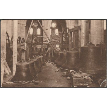 Buckfast Abbey Bells, Devon, 1935 - RA Series Postcard