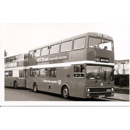 Black & White Photograph of Maidstone & District Motor Services Ltd. - FKM 266V