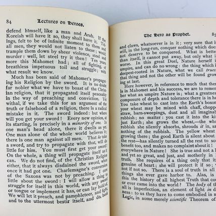 Heroes and Hero Worship Book Thomas Carlyle Hardcover Vintage