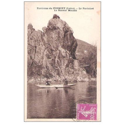 42 - Firminy - le Pertuiset le rocher maudit