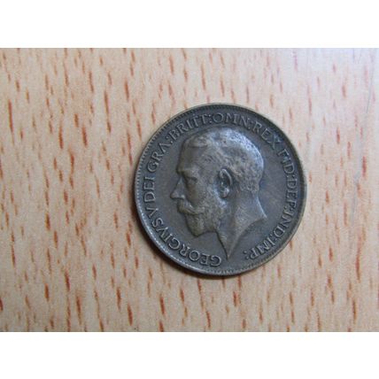 GB 1913 George V Farthing Coin