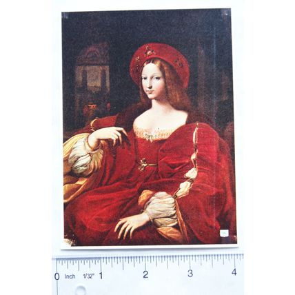 vintage postcard Joanna, Queen of Naples, Warwick Castle Collection