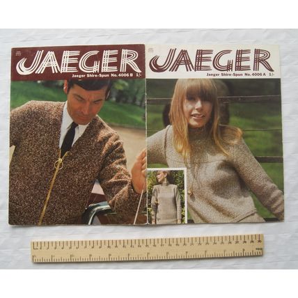 Vintage: Jaeger 4006 dress for her & cardigan for him, Shire-spun