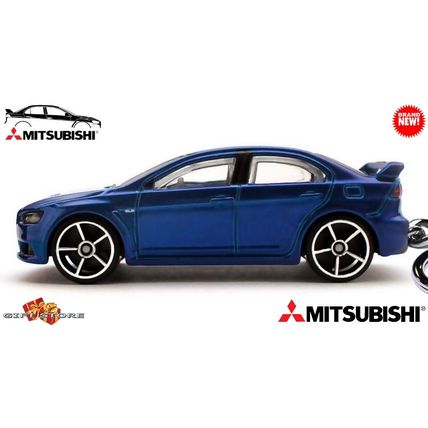VERY RARE KEYCHAIN BLUE MITSUBISHI LANCER