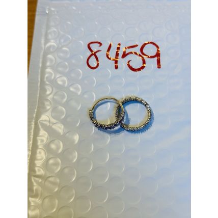 Bomb Party Sz7 Purple BP Ring Fashion Jewelry RBP 2Pc Rhodium P Band Set