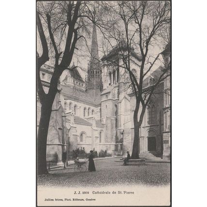 Cathédrale de St Pierre, Genève, c.1905-10 - Jullien Frères CPA JJ2309
