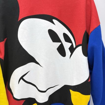 Vintage Disney Mickey Color Block Sweatshirt Slouchy Size XS Retro Unisex