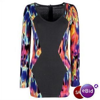 LOVE LABEL BOUTIQUE!! Printed Bodycon Top- SIZE 12!!
