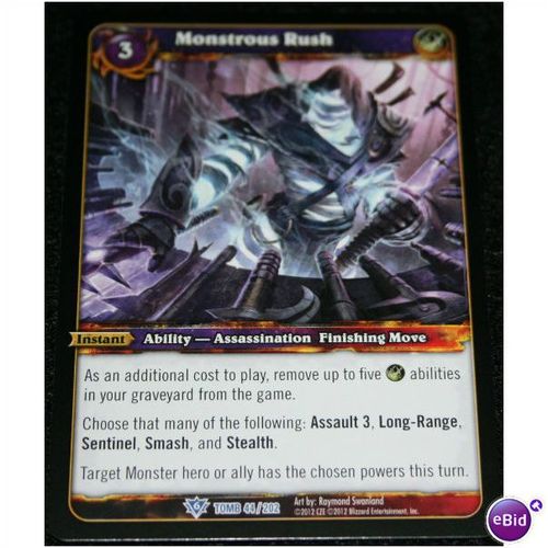 WoW Warcraft TCG Tome of the Forgotten #44 Monstrous Rush