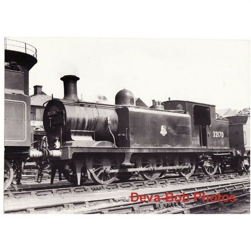 Railway Photo SR E3 32170 BRIGHTON 1951 LBSC BR Southern 0-6-2T