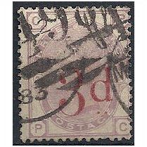 1883 SG159 3d on 3d Lilac Good Used "PC".. .