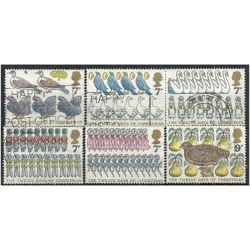 1977 Christmas Set SG1044-1049 Fine Used ..