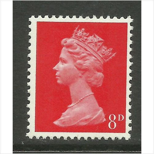 Great Britain 1968 8d Bright Vermilion Unmounted Mint MNH SG 738 postage stamp