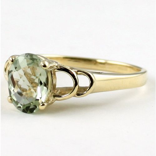 Green Amethyst (Prasiolite), 10KY Gold Ring, R300