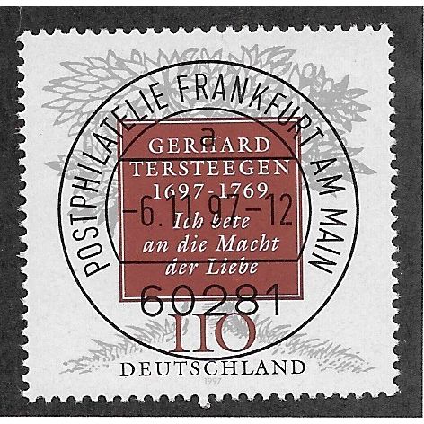 GER 1997 110pf 'GERHARD TERSTEEGAN' FINE USED (EBID54-595)