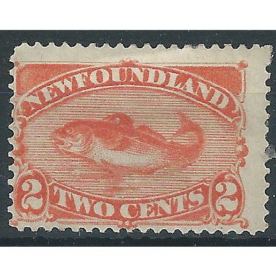 Newfoundland 1887 SG51 2c Orange-Vermillion Mounted Mint. . ..