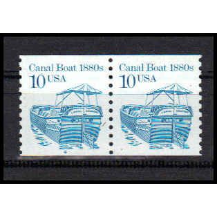 2257av 10c Canal Boat Very Fine MNH SG CNP Left 4 PA0938