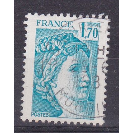 FRANCE 1977 SABINE 1.70F USED SG2230 #1