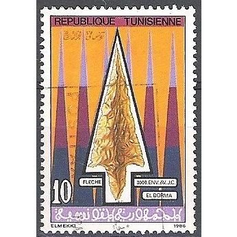 Tunisie 1986 Michel 1125 O Cote (2005) 0.30 Euro Flèche préhistorique