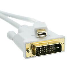 Mini DisplayPort to DVI Video Cable, Mini DisplayPort Male to DVI Male, 6 foot