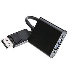 DisplayPort to VGA Adapter Cable, DisplayPort Male to HD15 Female, Only works...